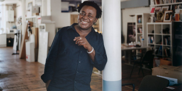 John Akomfrah photographed by Harry Mitchell